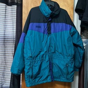 Vintage Columbia winter snow jacket Ski jacket color block